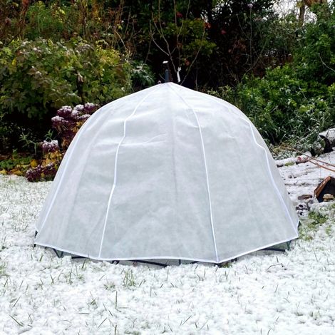 GardenSkill Garden Fleece Plant Frost Protection Cover 1.2 x 0.75m | 50GSM Horticultural Winter Jacket Cloche Dome for Pot Planter Flower Bed